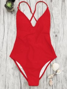Minimal Style: Green, Blue and Red Swimsuit