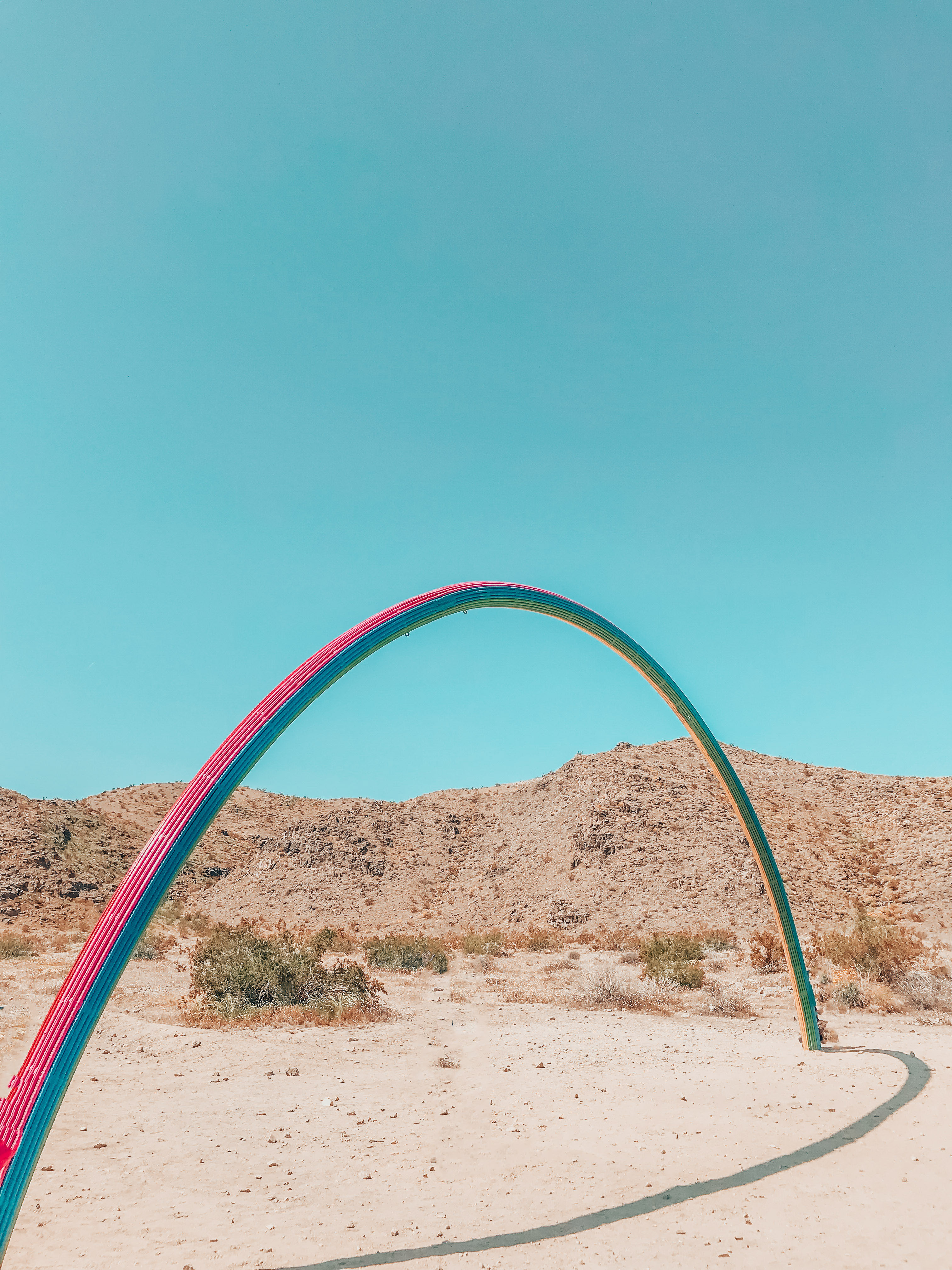 Lover's Rainbow in Rancho Mirage, part of Desert X project 2019.