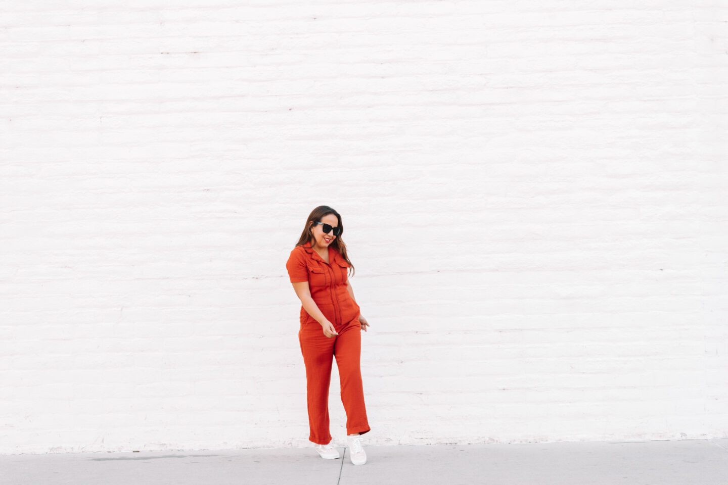 Red jumpsuit 