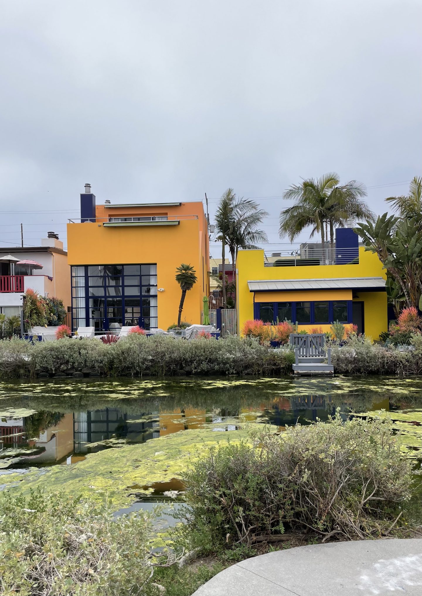 Houses at the Venice canals 